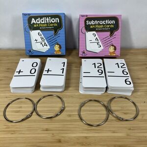 Addition & Subtraction Flash Cards by Star Right - 169 Cards Each Set Ages 6+